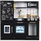 Best Choice Products Pretend Play Kitchen Wooden Toy Set for Kids w/ Telephone, Utensils, Oven, Microwave